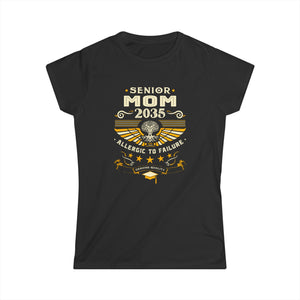Proud Senior Mom Shirt Class of 2035 Decorations 2035 Womens Shirts