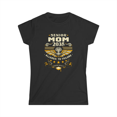 Proud Senior Mom Shirt Class of 2035 Decorations 2035 Womens Shirts