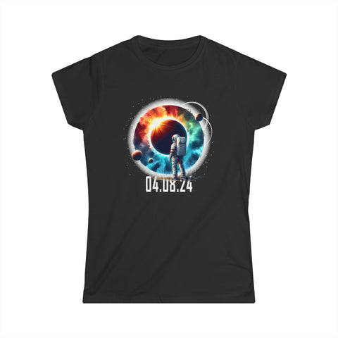 America Totality Spring 4.08.24 Total Solar Eclipse 2024 Womens Shirt