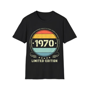 Vintage 1970 Limited Edition 1970 Birthday Shirts for Men Mens Shirt