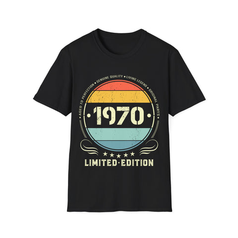 Vintage 1970 Limited Edition 1970 Birthday Shirts for Men Mens Shirt