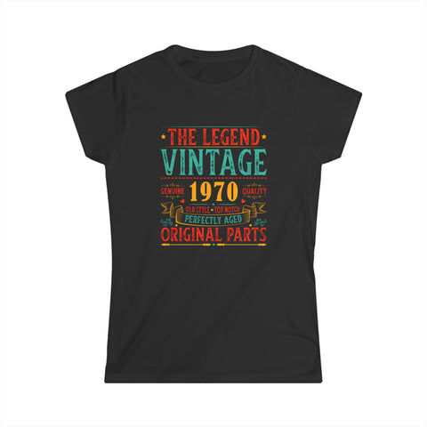 Vintage 1970 TShirt Women Limited Edition BDay 1970 Birthday Shirts for Women