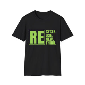 Planet Earth Recycle Symbol T-Shirt Environmentalist Activism Recycle Mens T Shirt