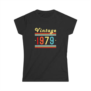 Vintage 1979 TShirt Women Limited Edition BDay 1979 Birthday Women Shirts