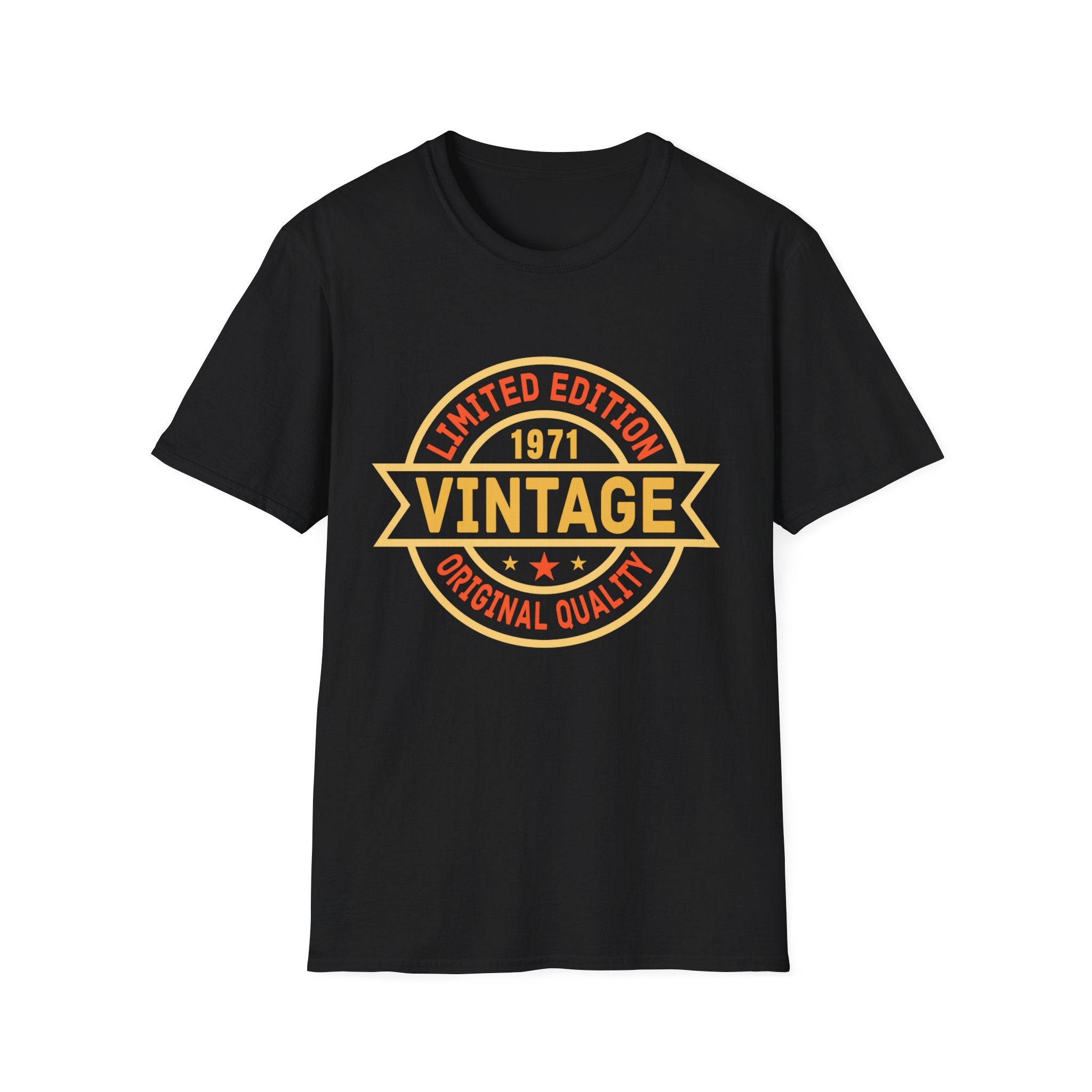 Vintage 1971 TShirt Men Limited Edition BDay 1971 Birthday Mens T Shirt