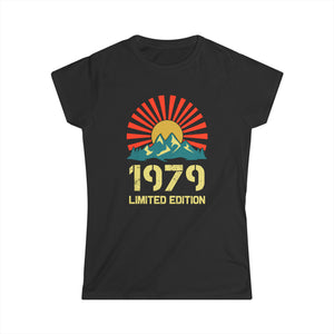 Vintage 1979 Limited Edition 1979 Birthday Shirts for Women Shirts for Women