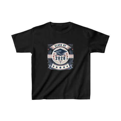 Class of 2028 Graduation School Vintage Senior 2028 Boys Shirt