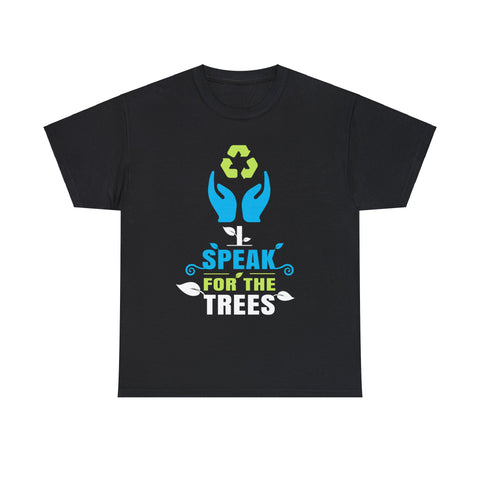 I Speak For Trees Earth Day Save Earth Inspiration Hippie Men Shirts Big and Tall Plus Size