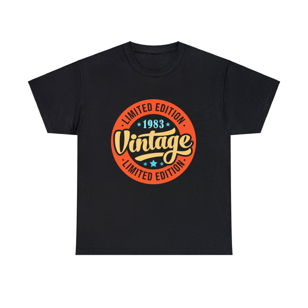 Vintage 1983 T Shirts for Men Retro Funny 1983 Birthday Mens Tshirts for Men Big and Tall