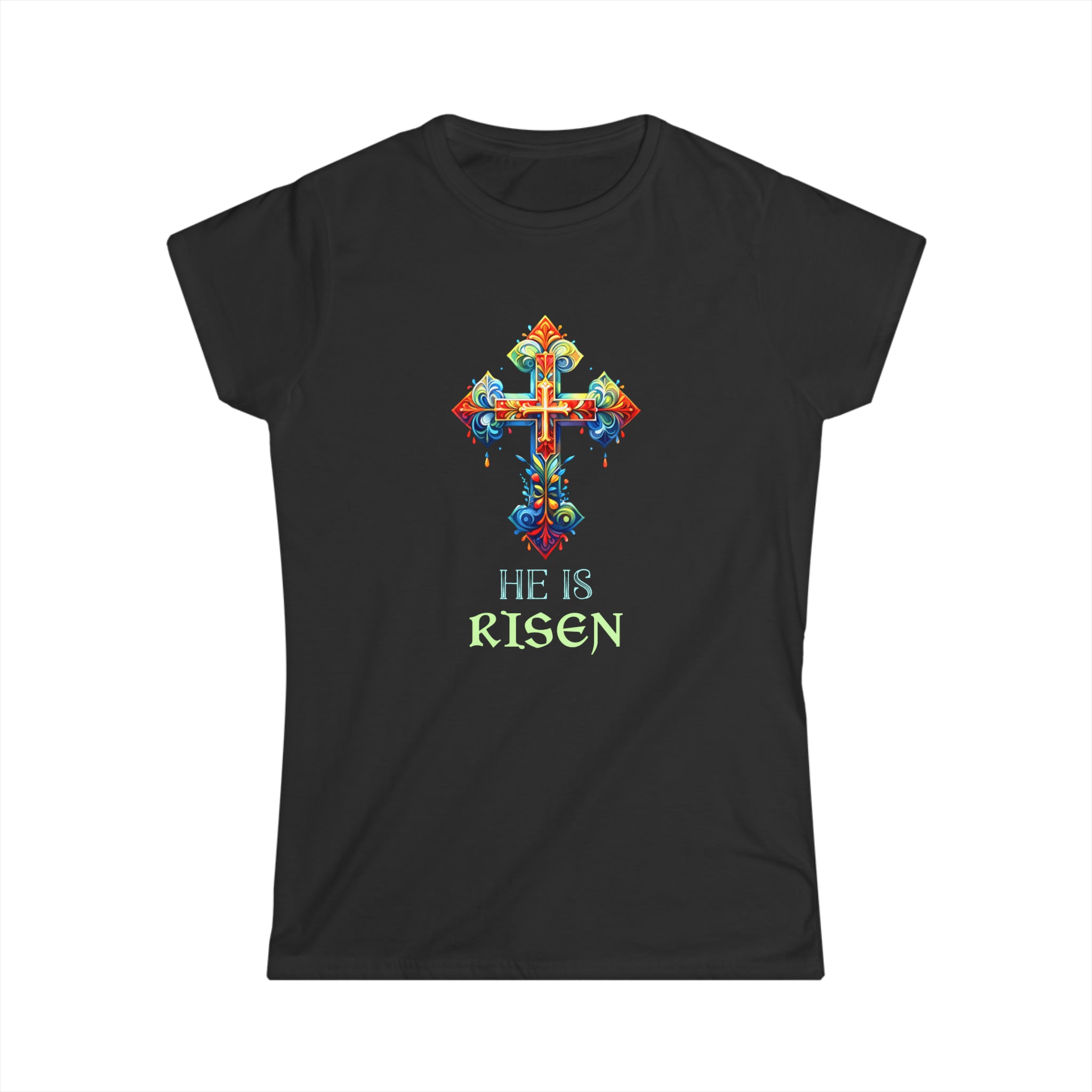 Easter Christian He Is Risen Resurrection Orthodox Easter Shirts for Women