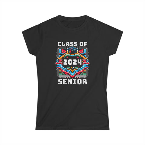 Senior 2024 Class of 2024 Seniors Graduation 2024 Senior Womens T Shirts