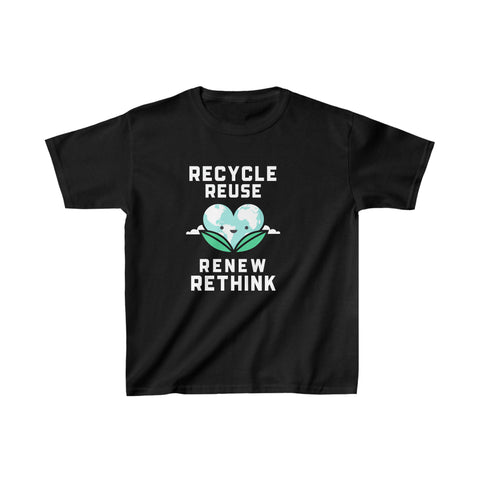 Peace Love Recycle Earth Day Funny Quote Teachers Recycle Girls Shirts