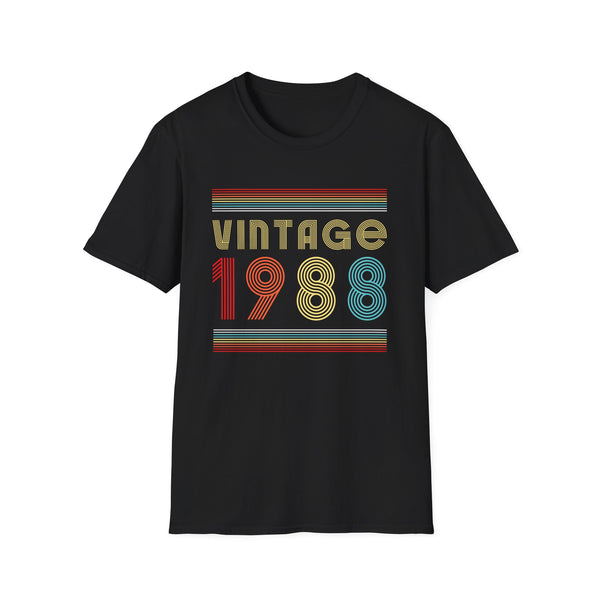 Vintage 1988 TShirt Men Limited Edition BDay 1988 Birthday Mens Shirts