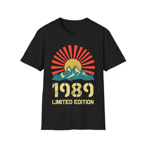 Vintage 1989 Limited Edition 1989 Birthday Shirts for Men Mens Tshirts