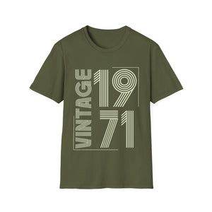 Vintage 1971 T Shirts for Men Retro Funny 1971 Birthday Mens T Shirt