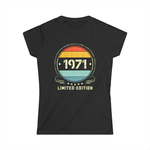 Vintage 1971 Limited Edition 1971 Birthday Shirts for Women Womens Shirt