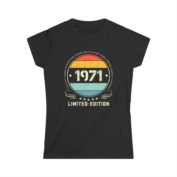 Vintage 1971 Limited Edition 1971 Birthday Shirts for Women Womens Shirt