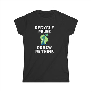 Earth Day Environment Logo Vintage Environmental Gift Environmental Symbol Shirts for Women