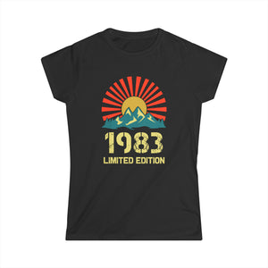 Vintage 1983 Limited Edition 1983 Birthday Shirts for Women Womens T Shirts