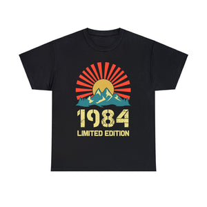 Vintage 1984 Limited Edition 1984 Birthday Shirts for Men Mens Shirt Plus Size Big and Tall