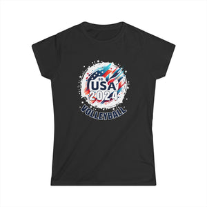 USA 2024 Summer Games Volleyball America Sports 2024 USA Womens T Shirt