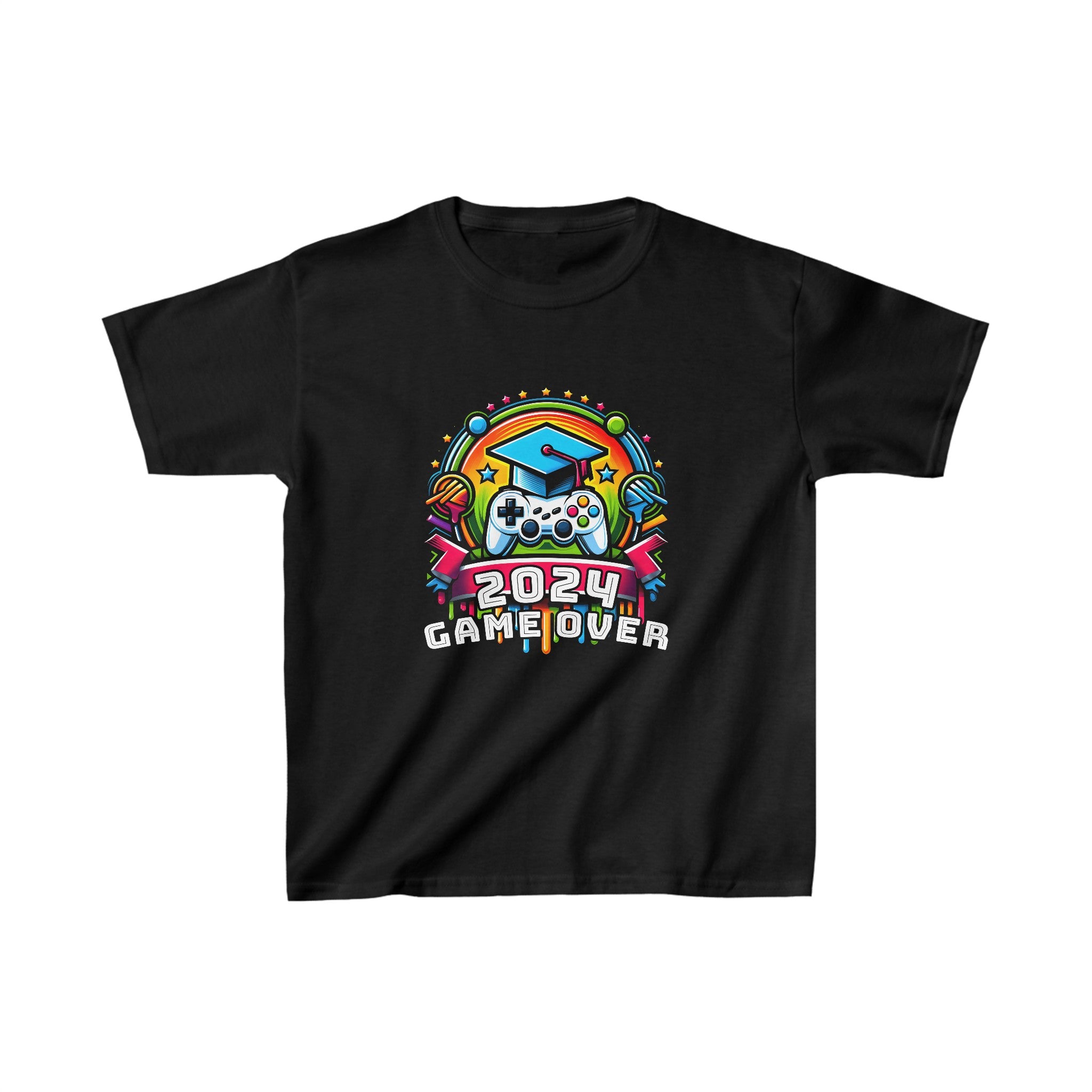 Game Over Class Of 2024 Shirt Students Funny 2024 Graduation Boys Tshirts