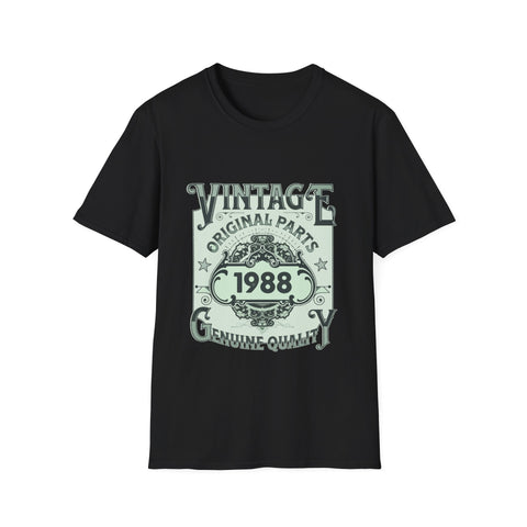 Vintage 1988 TShirt Men Limited Edition BDay 1988 Birthday Mens T Shirts