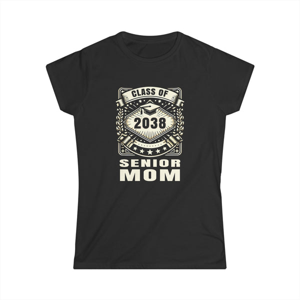 Senior 2038 Senior Mom Senior 2038 Parent Class of 2038 Womens T Shirts