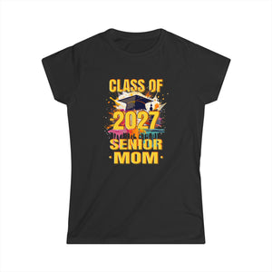 Senior Mom 2027 Proud Mom Class of 2027 Mom of the Graduate Womens T Shirts