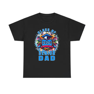Class of 2024 Senior 2024 Graduation Vintage School Dad 2024 Shirts for Men Plus Size Big and Tall