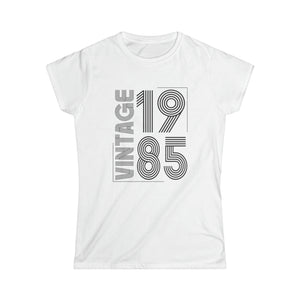 Vintage 1985 T Shirts for Women Retro Funny 1985 Birthday Women Shirts