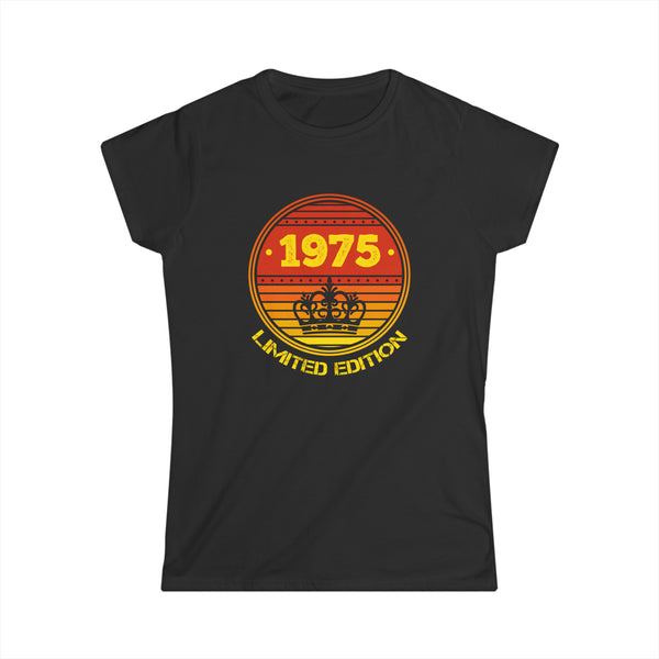 Vintage 1975 TShirt Women Limited Edition BDay 1975 Birthday Women Tops