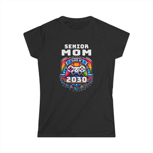 Proud Senior Mom Shirt Class of 2030 Decorations 2030 Womens Shirt