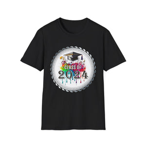 Class of 2024 Grow With Me First Day of School Graduation Mens T Shirt