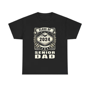 Senior 2024 Senior Dad Senior 2024 Parent Class of 2024 Mens T Shirts Plus Size Big and Tall