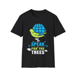 Nature Shirt I Speak For The Trees Save the Planet Mens T Shirts