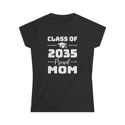 Class of 2035 Senior 2035 Graduation Vintage School Mom 2035 Women Shirts