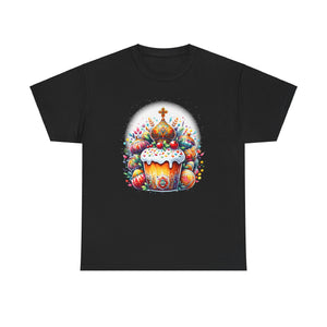 Russian Greek Byzantine Orthodox Cross He Is Risen Easter Men Shirts Big and Tall Plus Size