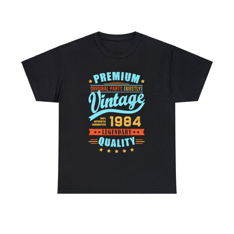 Vintage 1984 TShirt Men Limited Edition BDay 1984 Birthday Men Shirts Big and Tall Plus Size
