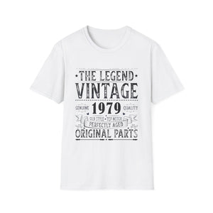 Vintage 1979 TShirt Men Limited Edition BDay 1979 Birthday Mens Tshirts