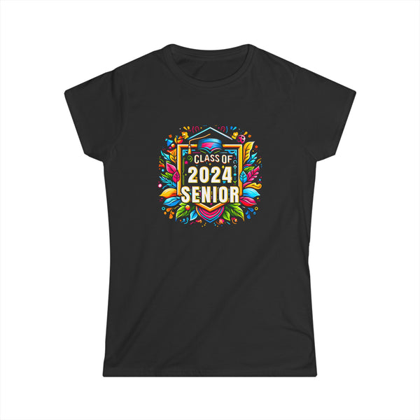 Senior 2024 Class of 2024 Graduation First Day Of School Womens Shirts