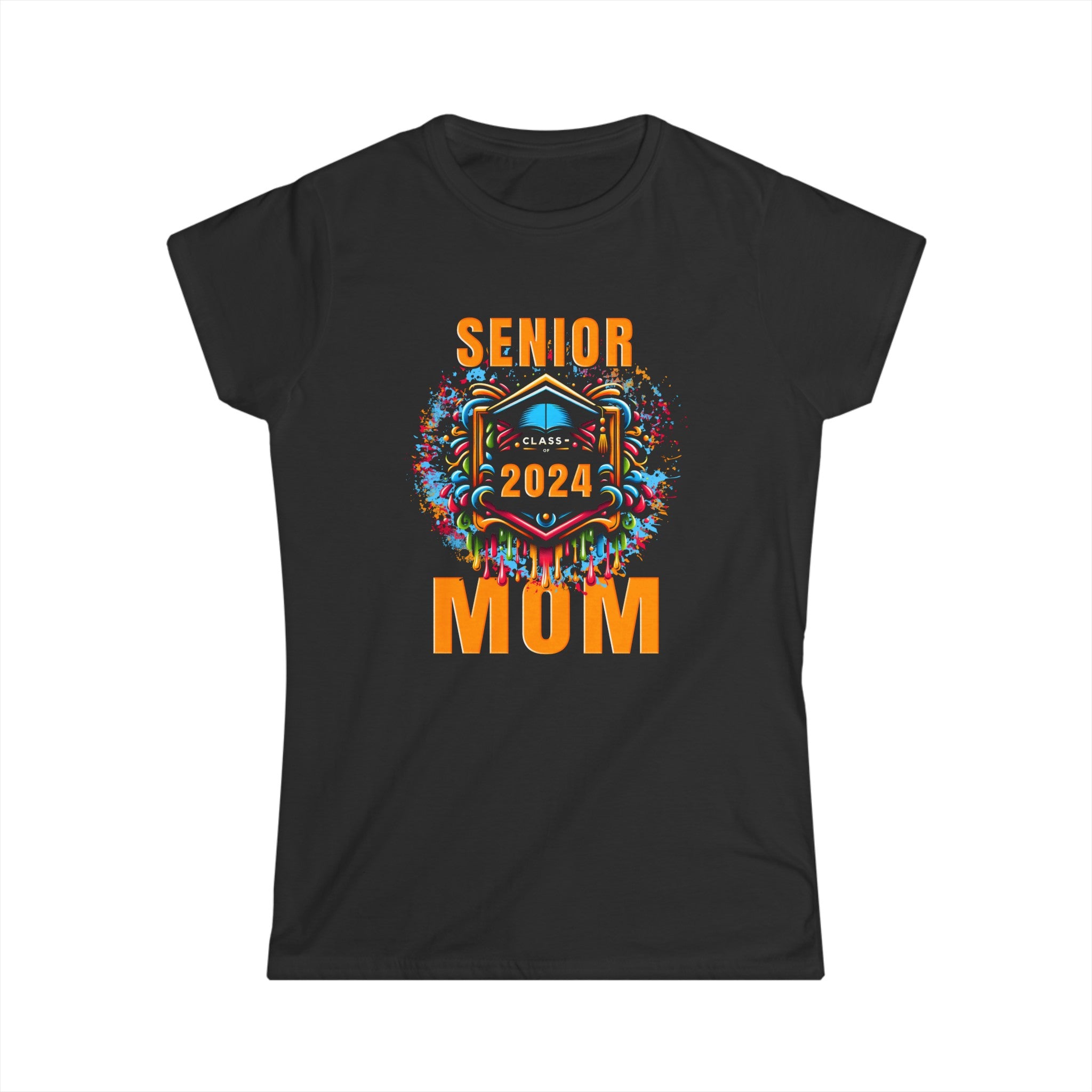 Senior Mom 2024 Proud Mom Class of 2024 Mom of 2024 Graduate Womens Shirts