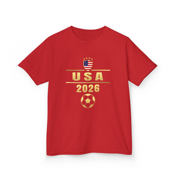 USA 2026 United States Sport USA Team 2026 Player 2026 USA T-Shirts for Kids Boys Girls