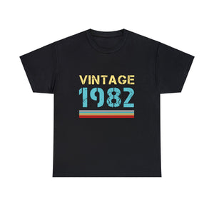 Vintage 1982 T Shirts for Men Retro Funny 1982 Birthday Men Shirts Big and Tall Plus Size