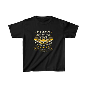 Class of 2027 Grow With Me First Day of School Graduation Boys Tshirts
