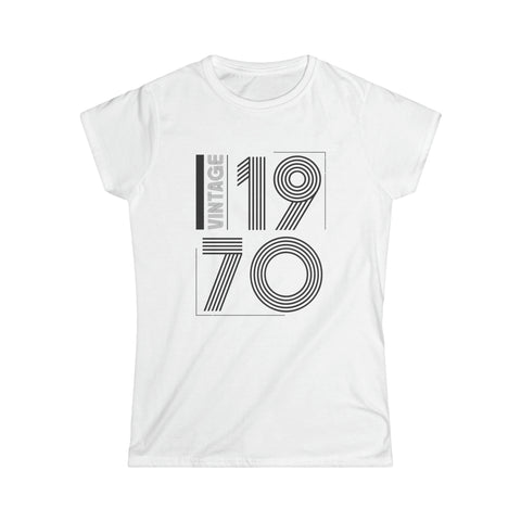 Vintage 1970 T Shirts for Women Retro Funny 1970 Birthday Womens T Shirt