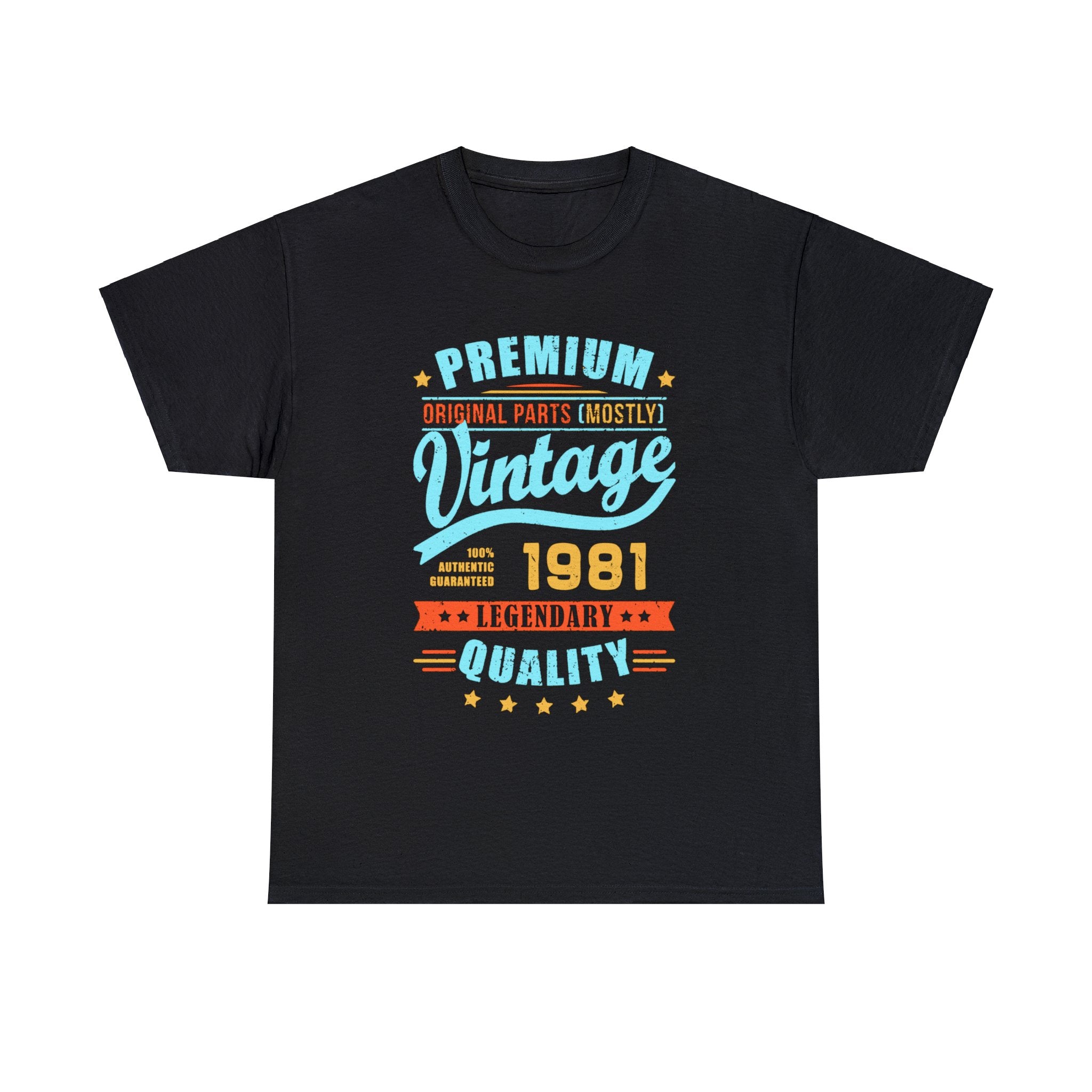 Vintage 1981 TShirt Men Limited Edition BDay 1981 Birthday Mens T Shirts Plus Size Big and Tall