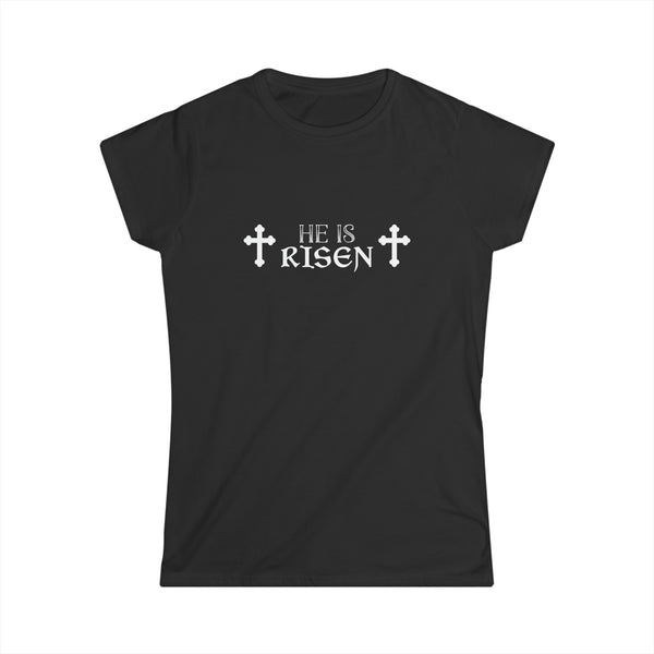 Easter Christian He Is Risen Resurrection Orthodox Easter Womens T Shirt