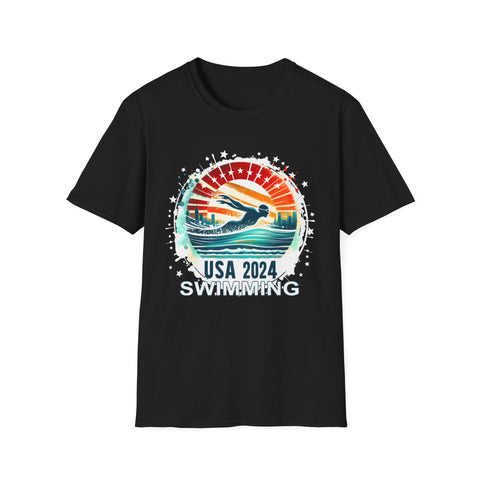 USA 2024 United States American Sport 2024 Swimming Mens Tshirts
