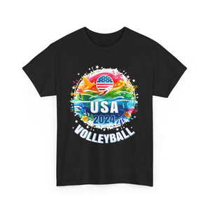 USA 2024 Summer Games Volleyball America Sports 2024 USA Mens Tshirts for Men Big and Tall